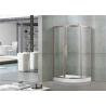 Buy cheap Offset Quadrant 6 MM Glass Shower Screens Rose Gold Aluminum Alloy Profiles Sliding Door from wholesalers