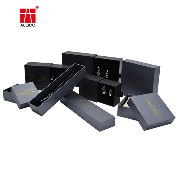 Buy cheap 80-400gsm Black Cardboard Jewelry Gift Box Cotton EVA Filled from wholesalers