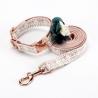 Buy cheap Custom Printed Harness Leash Set Pu Leather Dog Collar Leash Set from wholesalers