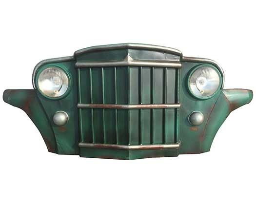 Buy cheap PE Foam Upcycle Vintage Car Front Lighted Wall Decor 127*47*23 from wholesalers