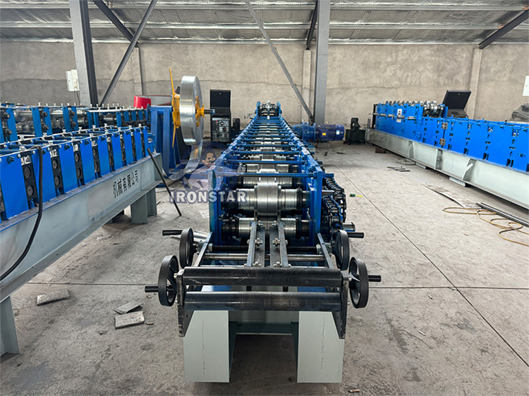 2024 New 41*21 / 41*41 / 41*82mm 3 sizes in 1 Solor bracket roll forming machine in Saudi Arabia