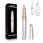 Mini Electric Eyebrow Hair Remover Pen , Laser Eyebrow Trimmer Multifunctional