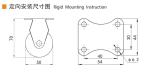 EDL Mini Caster Wheels 2inch 30kg Plate TPE by Rigid, Swivel and Brake type