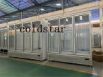Wholesale commercial supermarket 3 glass doors upright display fridge refrigerat