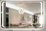 IP44 Wall Mounted Led Behind Mirror For Luxury Hotel , Frameless Bathroom Mirror