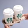 Buy cheap ISO 8oz-32oz Pulp Paper Takeaway Coffee Holder 4 Cup Carrier Tray from wholesalers