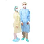 SMS Blue Disposable Isolation Gown , Hospital Visitor Medical Isolation Clothing