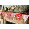 Buy cheap Rustic wedding decor burlap lace bunting jute banner,festival, Rainbow Cotton Lace Handmade Vintage Flag Bunting Banner, from wholesalers