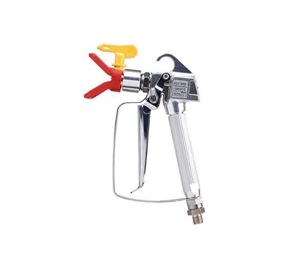 Buy cheap Silver Blue Airless Paint Sprayer Gun Anodized Aluminum Forged Body For High Ratio Paint from wholesalers