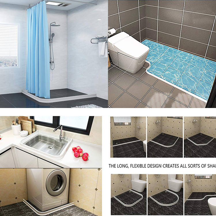 Collapsible Silicone Rubber Water Retainer Shower Dam for Easy and Quick Installation