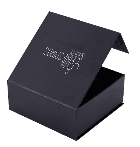 CMYK Handmade Recycled Printing Paper Magnetic Gift Box with Foam Insert For Wallet Packing