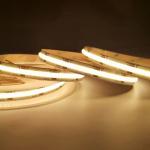 Dual Color Temperature Cob LED Light Strip Length 5M 24v W+Ww 608 Leds/M
