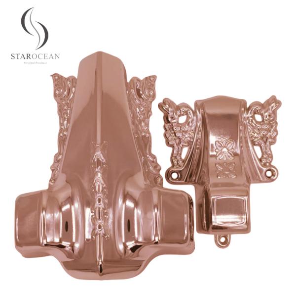 Buy cheap Bronze Plastic Coffin Corners With Different Colors Spray Paint Funeral Supplies 3#B from wholesalers