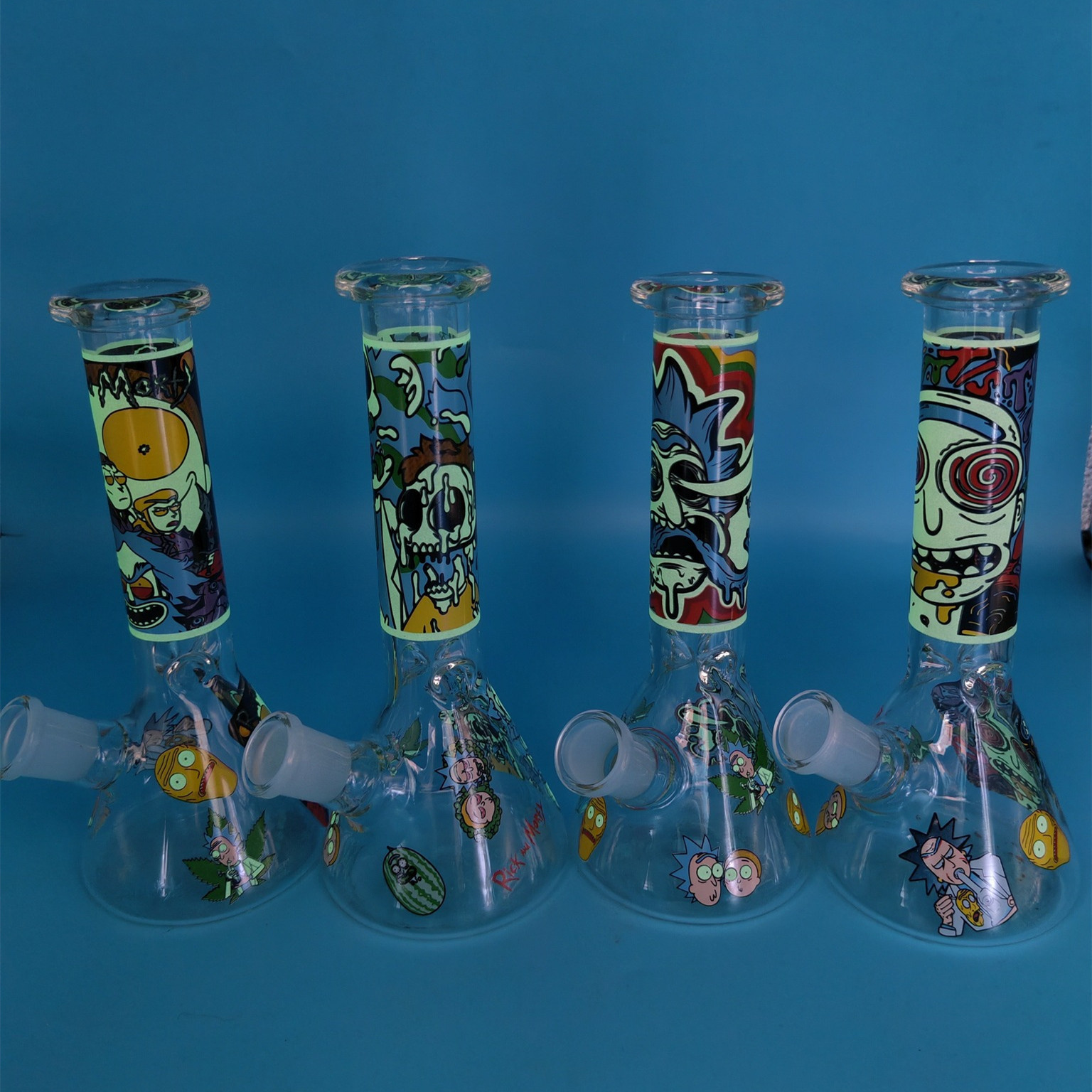 8 Inch Hookah Water Pipe Smoking Glass Bong Beaker Bubbler