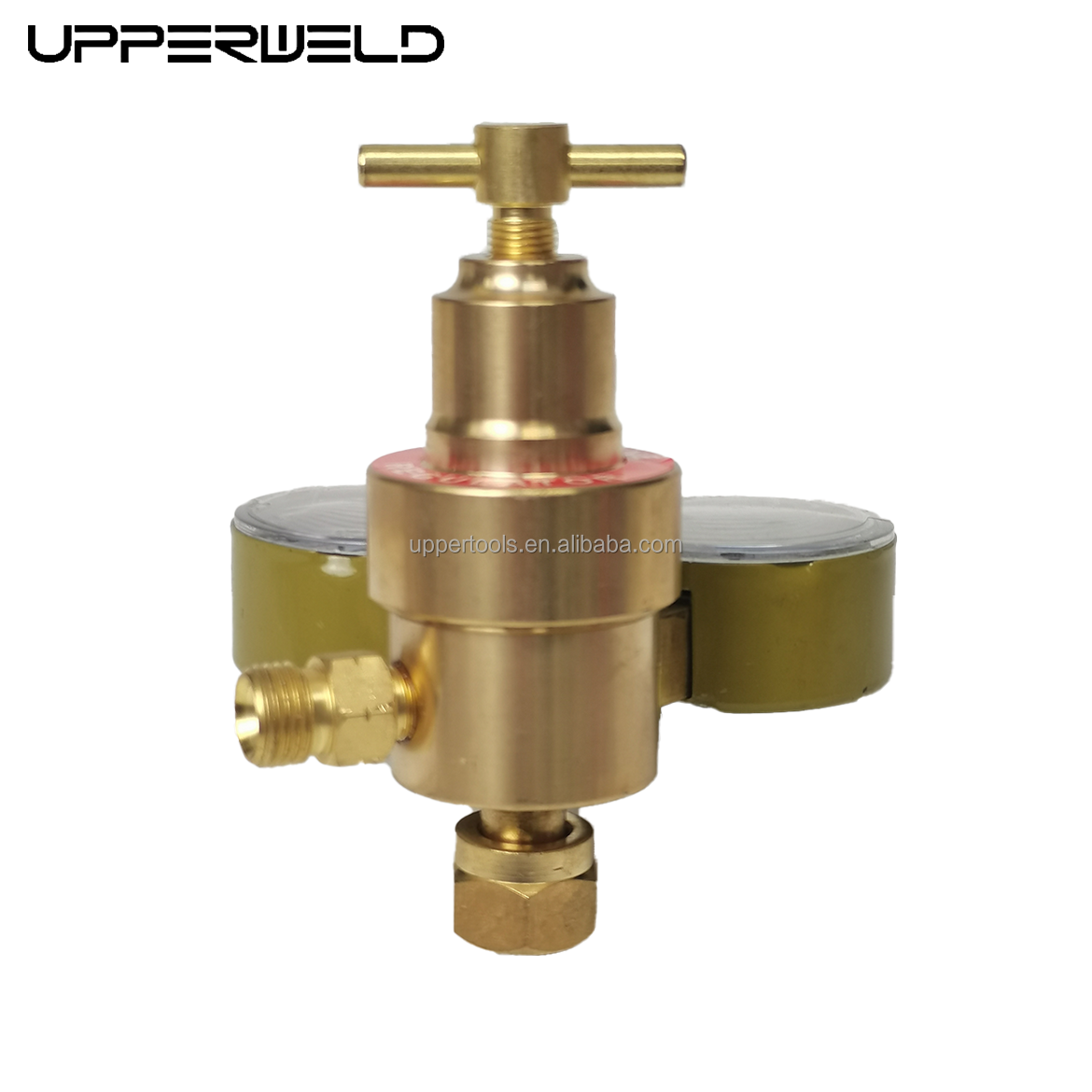 Max. Outlet Pressure 10 Bar Customizable Brass Dual Stage Gas Regulator for Welding