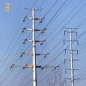 Buy cheap Hot Dip Galvanised Steel Pole 2.5mm - 20mm For Overhead Transmission Lines from wholesalers