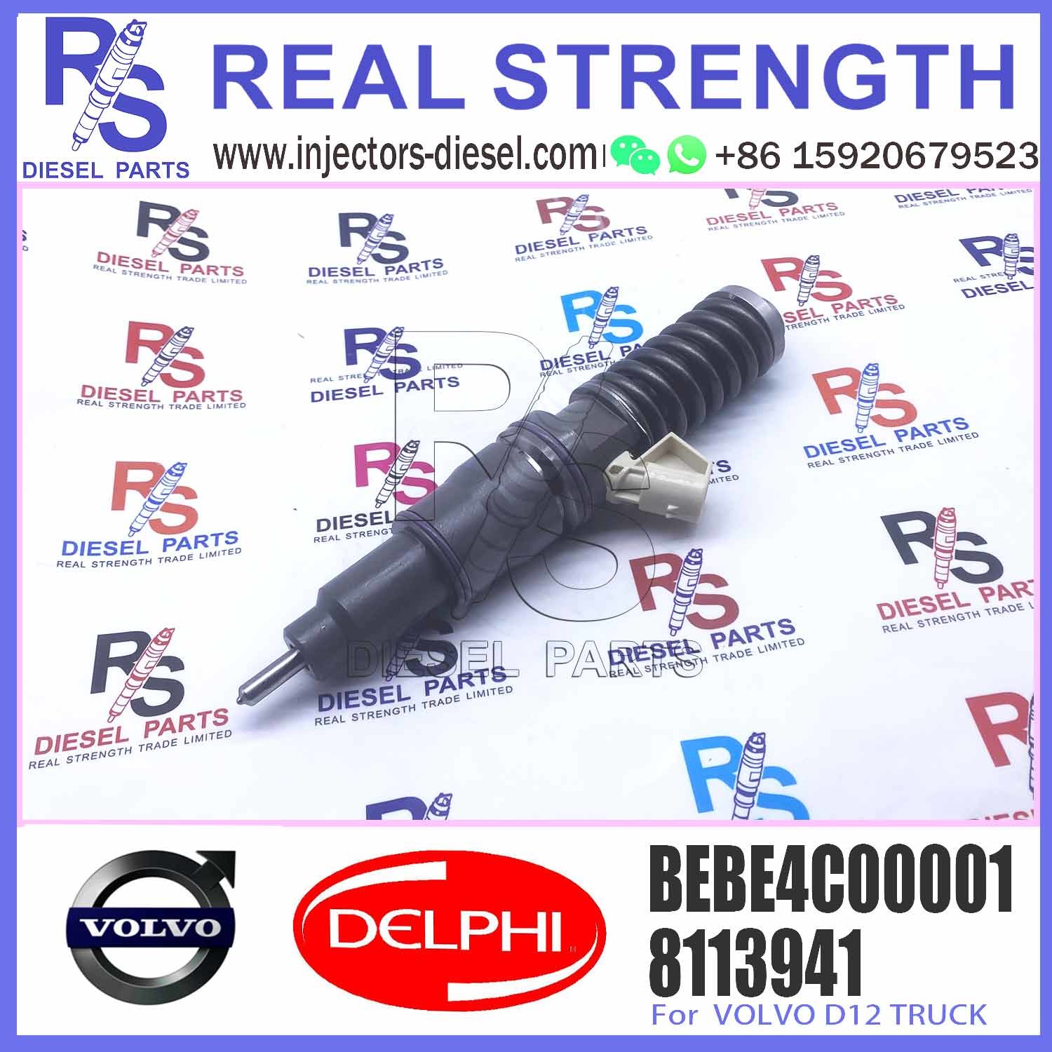 9020430583 diesel fuel injector 2 pins injector BEBE4C00001 For V-O-L-V D12 TRUCK
