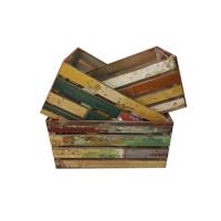 Buy cheap Decorative 49x35x25cm Set 3 Reclaimed Wood Crate product