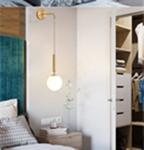 Modern Glass Wall Lamp Scandinavian Wandlamp Bedside Reading Lamp (WH-OR-31)