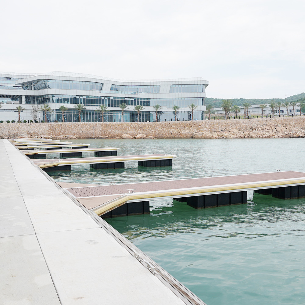 Black LLDPE Floaters Floating Dock For Ships Boat Yacht Pontoons And Marina Floating Bridges