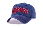 Red 3D Embroidery Denim Baseball Cap 5 Panel Soft Touch For Outdoor Activities