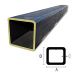 ERW Black Square Metal Tubing Length 8.2m Galvanized Square Tube