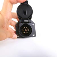 Buy cheap Black Color Trailer Connector Socket 7 Pin Female Connector Small Size product