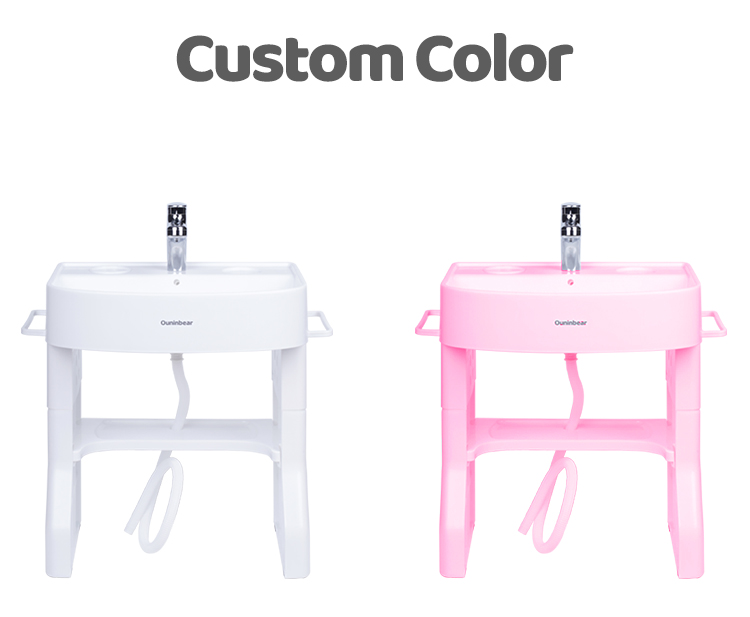 Simulated Baby Bathroom Hand Washing Basin Child Size Sink With Plastic Stand