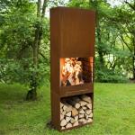 Buy cheap Rectangular Column Corten Steel BBQ Grill Fire Pit Rustproof from wholesalers