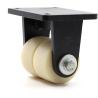 Buy cheap Flange Type 1700kg 75mm Heavy Duty Dual Wheel Casters Low Height from wholesalers