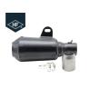 Buy cheap Round Short Motorcycle Exhaust Muffler Pipes With Straight Through Perforated Core from wholesalers