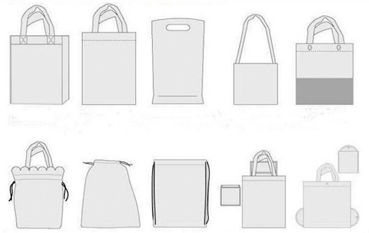 Logo Printed Tote Bag Foldable Reusable Shopping Folding Non Woven Bag With Handle,Foldable Eco Shopping Folding PP Non