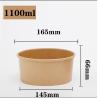 Buy cheap 500ml 750ml 1000ml 1300ml 1500ml Disposable Kraft Paper Bowls from wholesalers