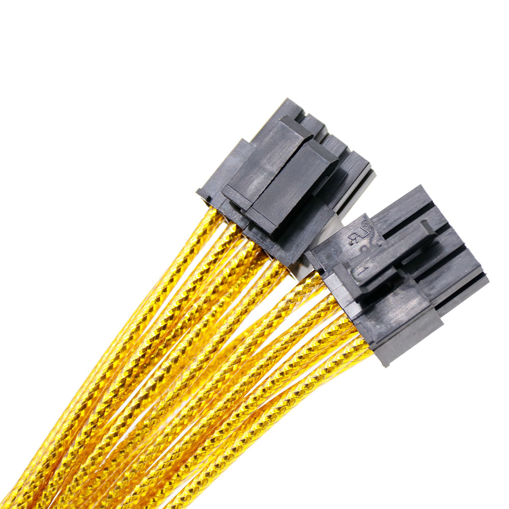 Braided Modular Cable Kits 24Pin 8pin 6pin PSU Cable Power Supply Sleeved Extension Cable length 630mm
