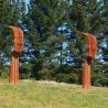 Buy cheap Heek Line Corten Steel Sculpture Two Faces Ribbon Imaginary from wholesalers