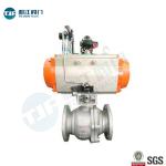 Buy cheap DIN 3357 WCB Industrial Ball Valve With Single Acting Penumatic Actuator from wholesalers