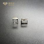 Rectangular 7mm 9mm GH Color CVD Rough Raw Diamond For Ring