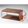 Buy cheap Stainless Steel Frame Wooden Rectangle Modern Coffee Table from wholesalers
