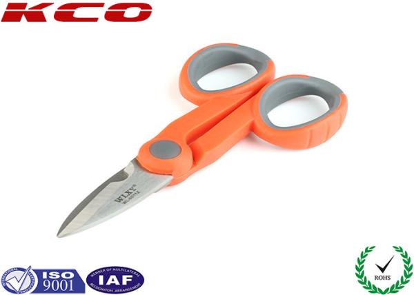 Buy cheap PON Fiber Optic Kevlar Cutter Scissor Shears For Cables 14 cm Orange from wholesalers