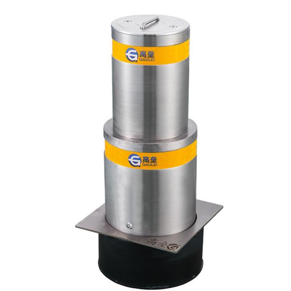 Buy cheap Stainless Steel Safety Manual Take Bollard Traffic Security Barrier Post Parking Post In-Ground Fixed Steel Bollards from wholesalers