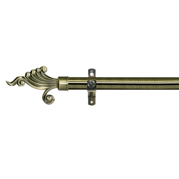 Buy cheap 28 MM Diameter Single Iron Curtain Rod With Aluminum Finial from wholesalers