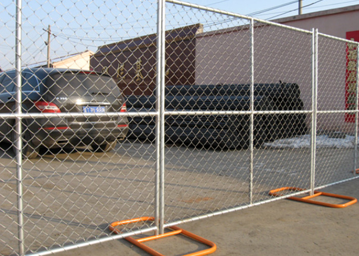 PVC Coated Temporary Fence Panels 5.0mm Wire Diameter Heat Treated