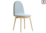Nordic Fabric Low Back Wooden Dining Chairs Coloured Indoor Commercial Furniture