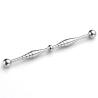 Buy cheap 14G Stainless Steel Screw & Twist Snake Long Industrial Barbell Cartilage Ear Piercings Jewelry 58mm from wholesalers