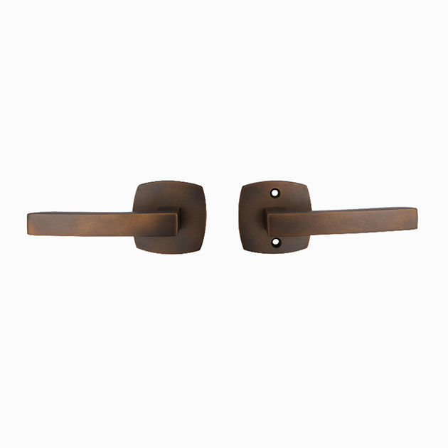 Amertop Brass Door Handle Lever with Modern Design for Home Bedroom or Bathroom Privacy