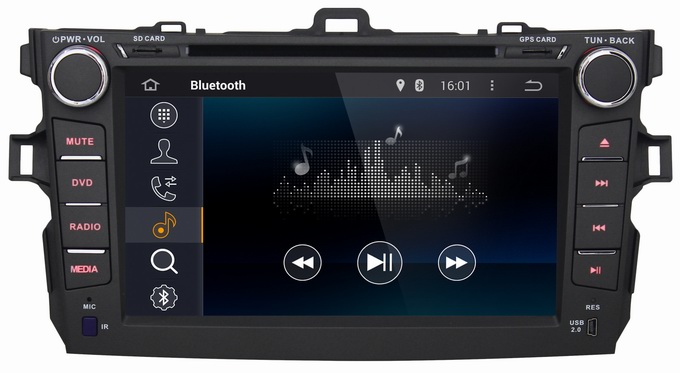 Ouchuangbo Car DVD Stereo System for Toyota Corolla 2008-2011 Android 4.4 3G Wifi BT Audio