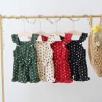6Y Summer Children'S Clothing Casual Polka Dot Suit For Girls