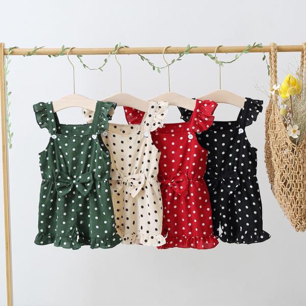 Buy cheap 6Y Summer Children'S Clothing Casual Polka Dot Suit For Girls from wholesalers