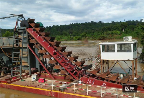 Buy cheap Gold Panning 60CBM/H Bucket Chain Dredger Diamond Gold Mining Ship from wholesalers