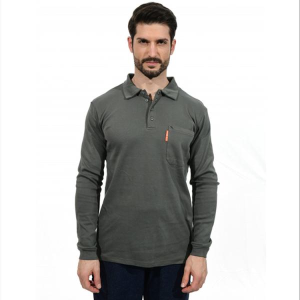 Buy cheap UL FR Henley Shirt Cotton Knit Flame Resistant Polo Shirts HRC2 from wholesalers